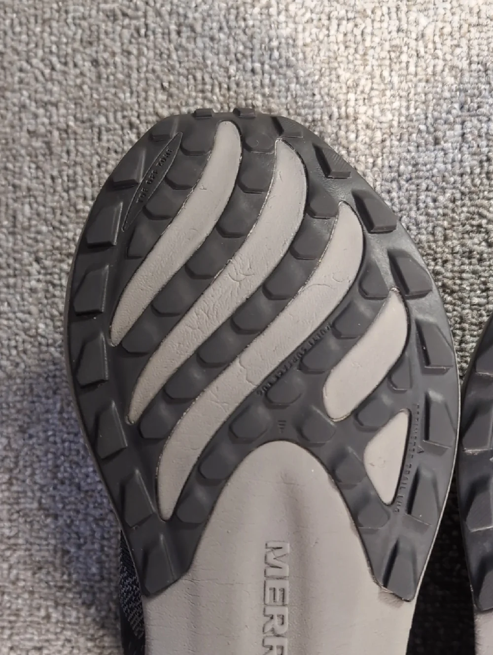 Merrell Morphlite Trail Running Shoes Size 8.0 in Black/Smoke Gray